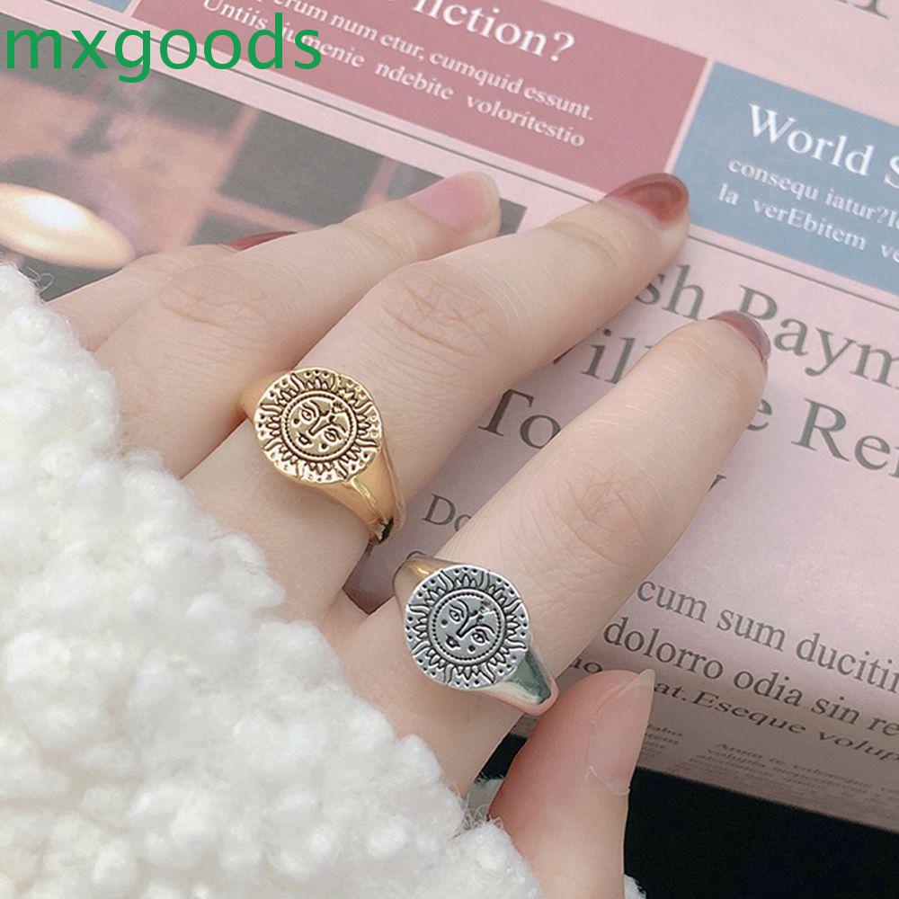 MXGOODS Nhẫn Hình Mắt Phong Cách Gothic Thời Trang Cho Nam Và Nữ