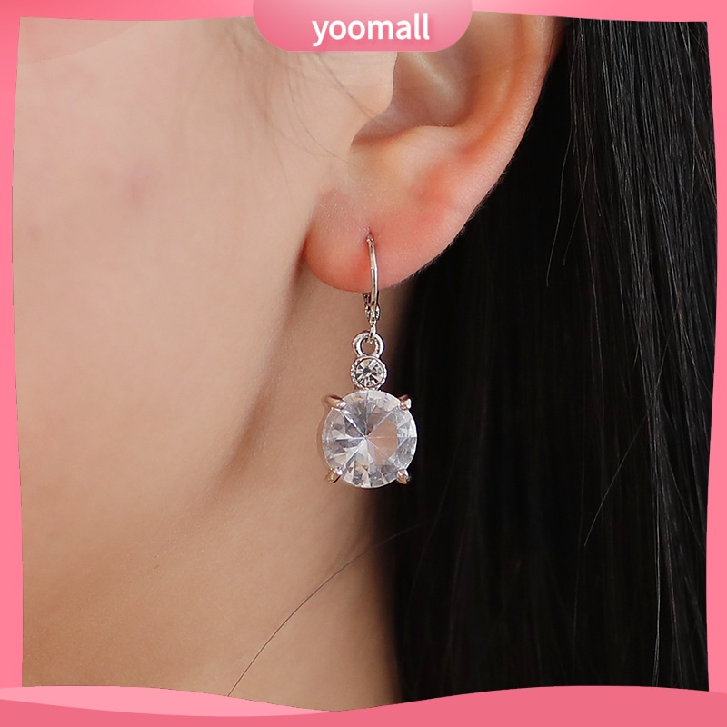 Bộ Vòng cổ + Bông Tai Bằng Hợp Kim Đính Pha Lê