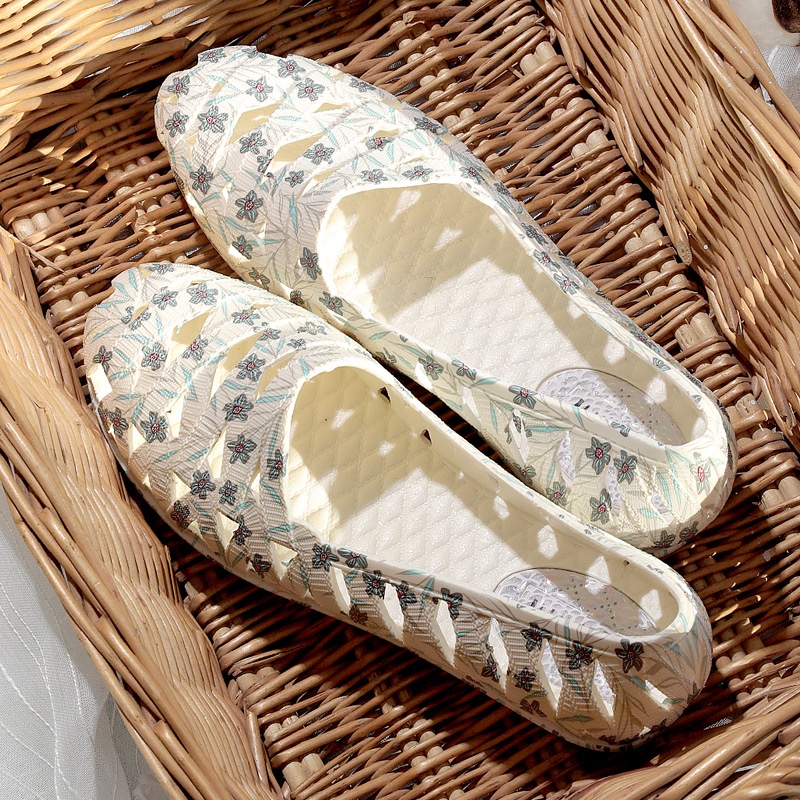 Xăng đan Vải Canvas Đế Phẳng In Hoa Thoải Mái Và Không Đáng Sợ Cho Nữ Y Tá Khiêu Vũ Công Sở