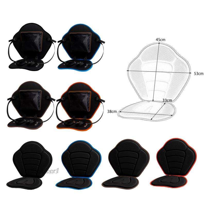 Đệm Ngồi Câu Cá / Chèo Thuyền Kèm Giá Đỡ Lưng Hỗ Trợ [Fenteer1] Canoe Lưng Thuyền Kayak Leo Núi / Ca Nô