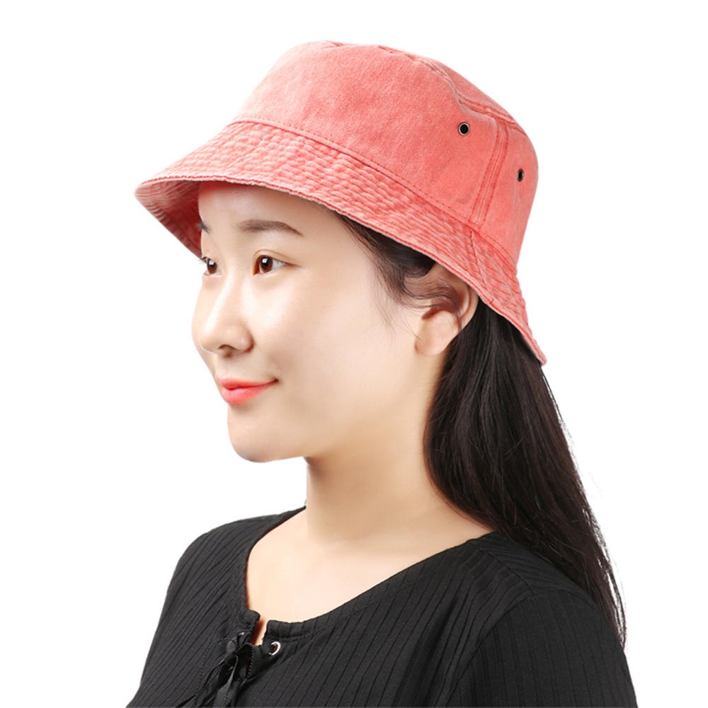 Nón Tai Bèo Cotton Denim Chống Nắng Gấp Gọn Được Thời Trang Mùa Hè Unisex