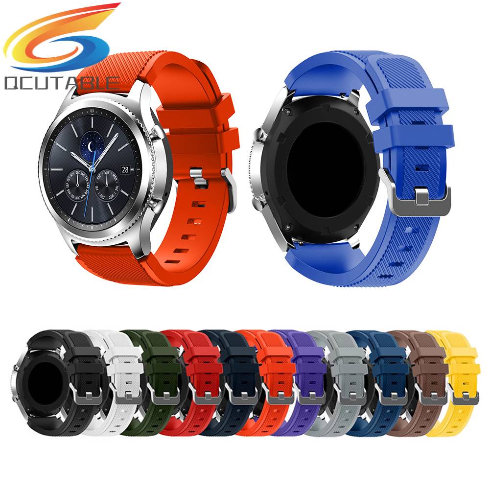 Dây Đeo Silicon Mềm Cho Đồng Hồ Thông Minh Samsung Gear S3 Classic Gear S3 Frontier