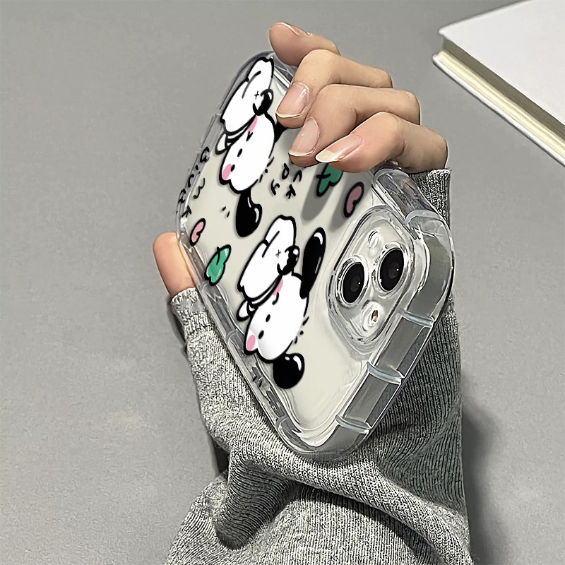 Ốp Điện Thoại Silicone Mềm Trong Suốt Chống Sốc In Hình Chú Cún Cho IPhone 14 13 12 11 Pro Max XS X XR 8 + 7 Plus