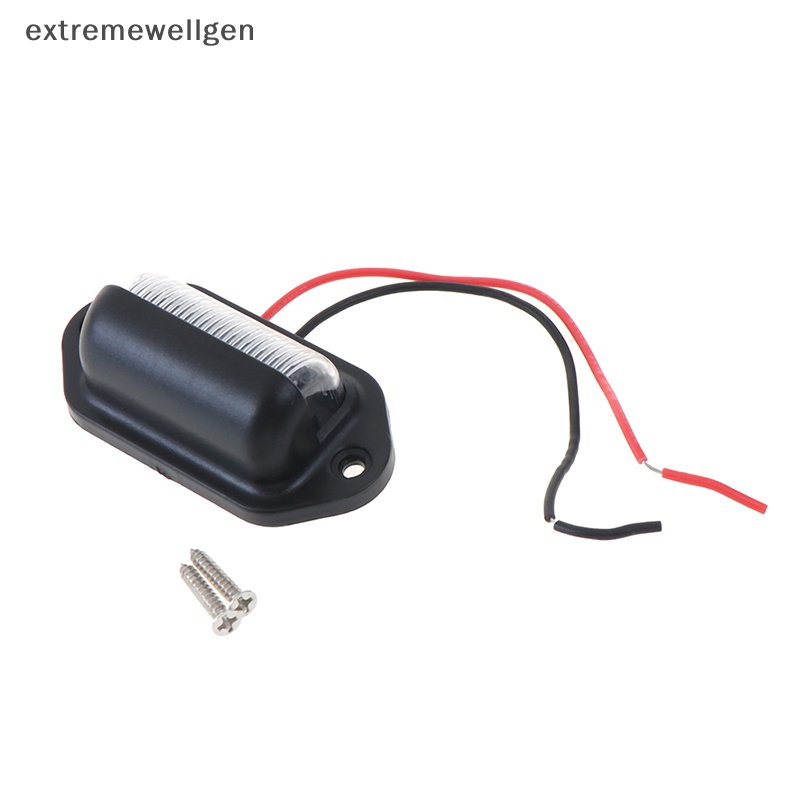 1 Đèn LED 6 Bóng 12V Chống Thấm Nước Gắn Biển Số Xe Hơi / Tàu Thuyền