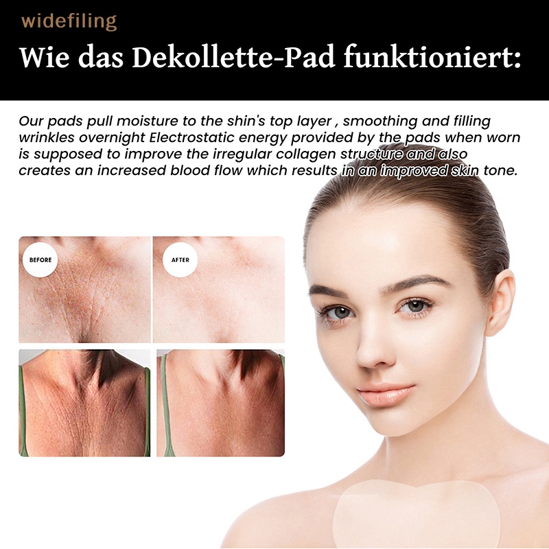 Bộ 5 Miếng Dán Ngực Bằng Silicon Trong Suốt Chống Nếp Nhăn Chống Lão Hóa Có Thể Tái Sử Dụng