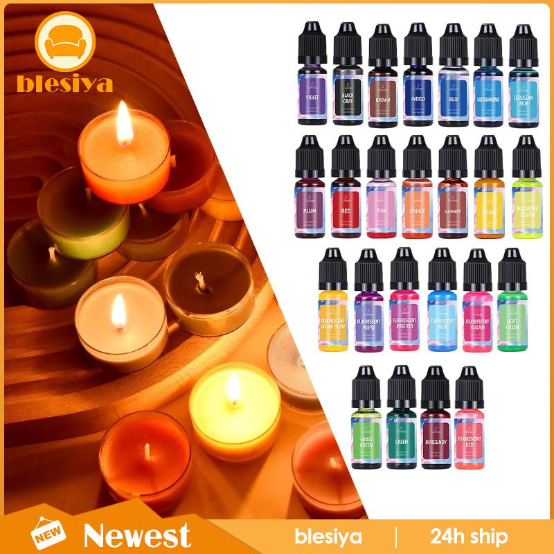 Bộ 24 Cây Nến Nhuộm Màu 10ml Chất Lượng Cao