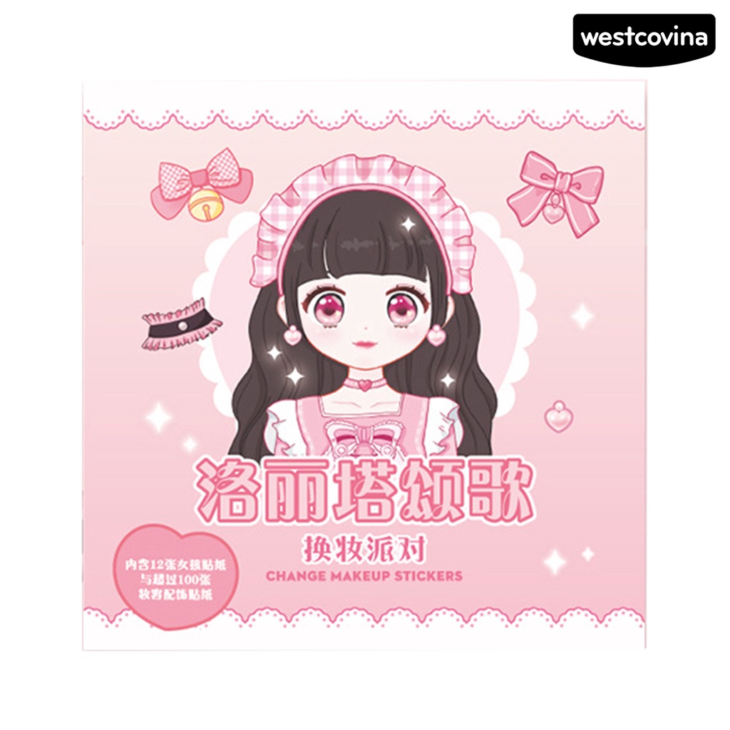 [WSTN]✎Miếng Dán Tự Dính Họa Tiết Công Chúa Dễ Thương Chống Thấm Nước Trang Trí Thủ Công Cho Bé DIY