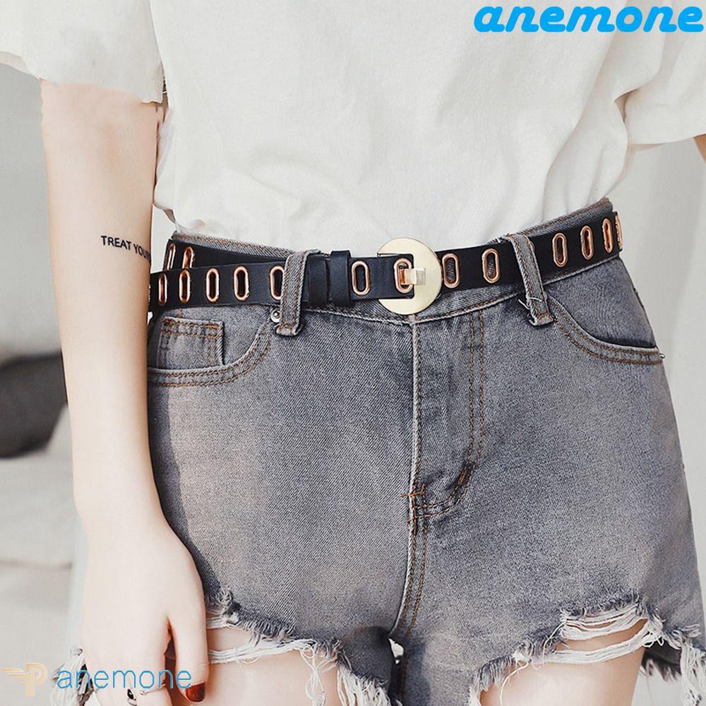 Thắt Lưng Da Mặt Oval Kim Loại Thời Trang Dành Cho Nam