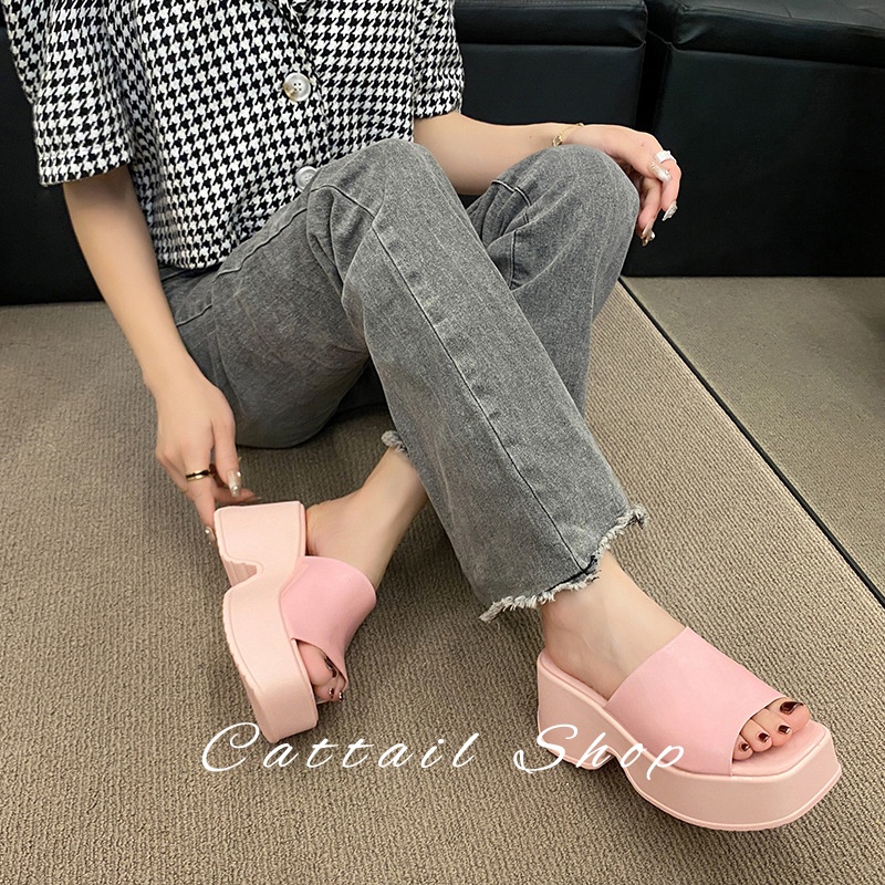 Cattail dép dép nữ sandal nữ dép bánh mì nữ dép bánh mì Chống Trượt 062112