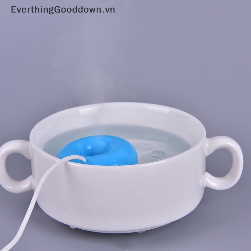 1 Máy Khuếch Tán Tinh Dầu Hình Bánh Donut Mini Kết Nối USB