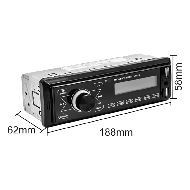Màn Hình Cảm Ứng Bluetooth 4X60W 7 Màu 2USB / SD / AUX Bluetooth 87.5-108M Cho Xe Hơi