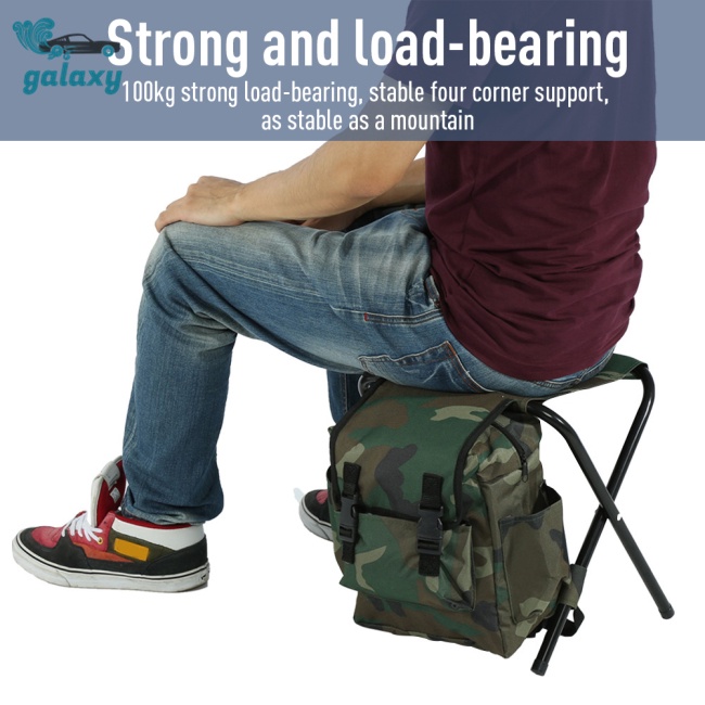 Galaxy Ba Lô Vải Oxford Chịu Tải Tối Đa 100kg Họa Tiết Rằn Ri