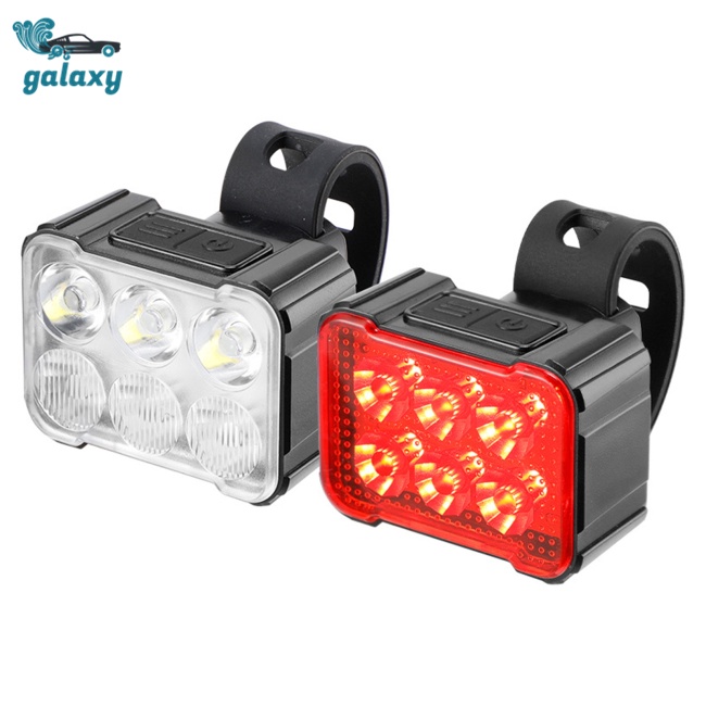 Galaxy Bộ Đèn Led Cảnh Báo Gắn Đuôi Xe Đạp Leo Núi Kèm Sạc Usb Tiện Dụng Chất Lượng Cao