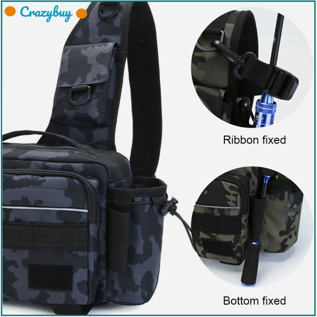 Cr Túi Đựng Dụng Cụ Câu Cá Đa Năng Sức Chứa Lớn Tiện Dụng