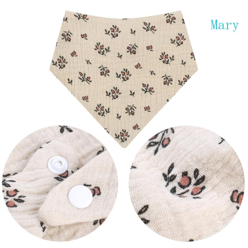 Yếm Ăn Cotton Dày Dặn Thấm Hút Tốt In Họa Tiết Xinh Xắn Cho Bé