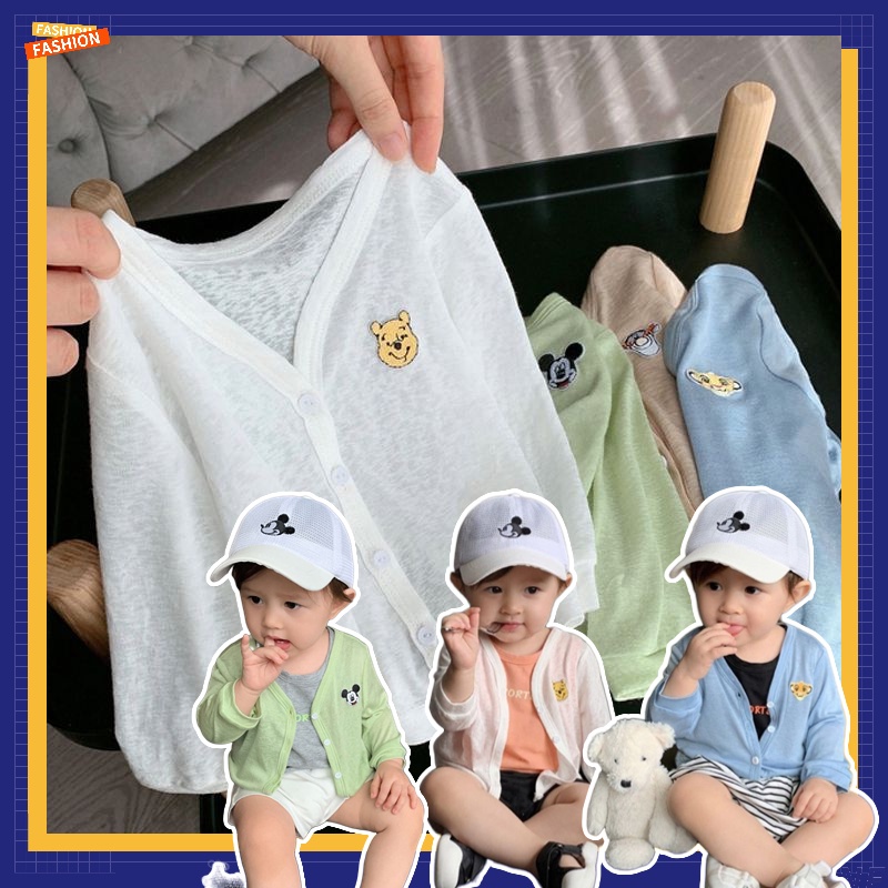 Áo Khoác Cardigan Mỏng Chống Nắng Thời Trang Mùa Hè Cho Bé