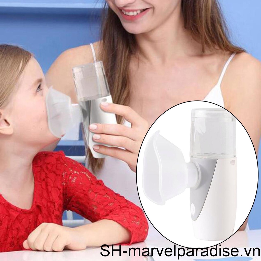 Máy Phun Sương Cầm Tay Nhỏ Gọn Màu Xám Có Thể Sạc Lại Cho Xe Hơi