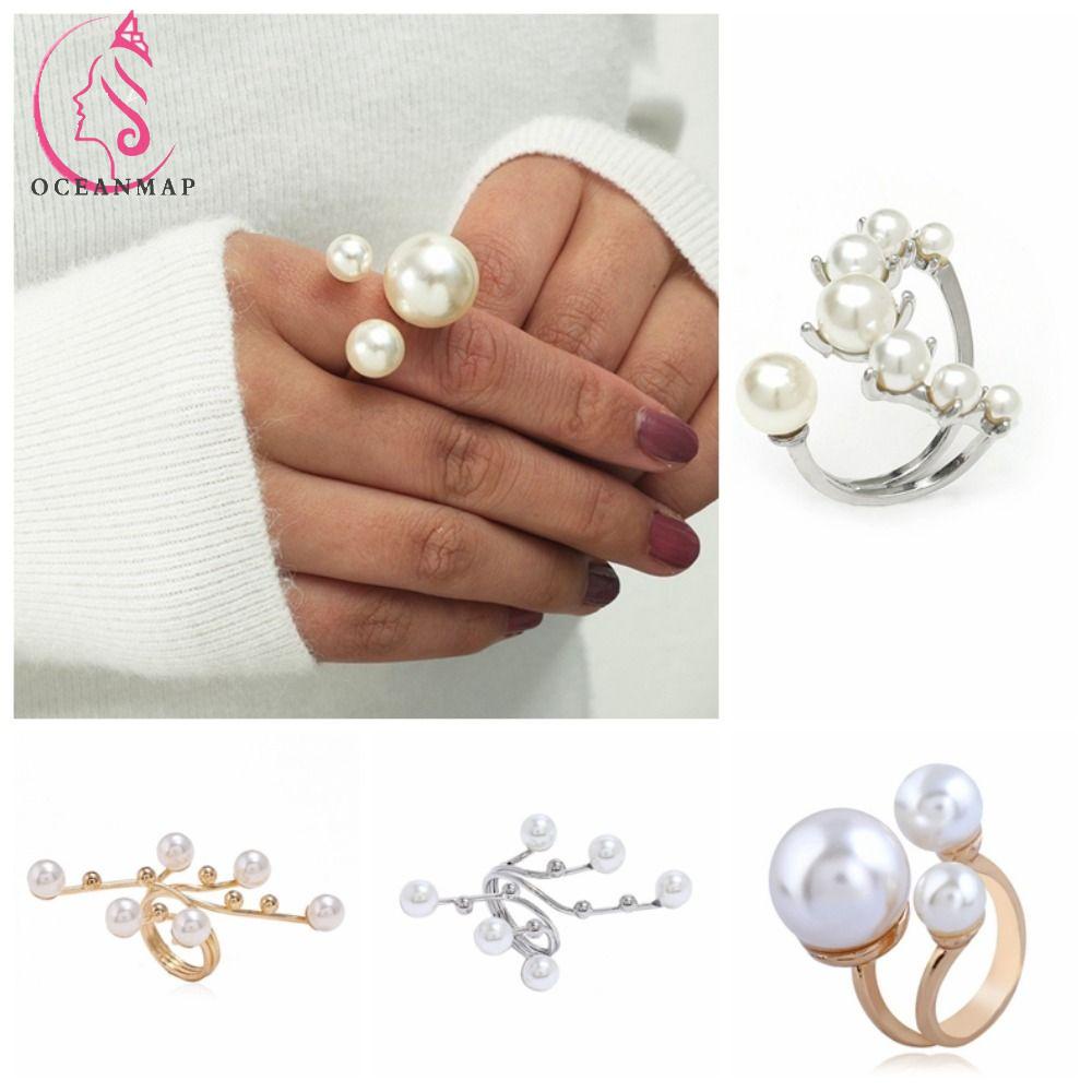 Nhẫn Hình Học Nhiều Màu Sắc Có Thể Điều Chỉnh Kích Thước Thời Trang Dành Cho Nữ