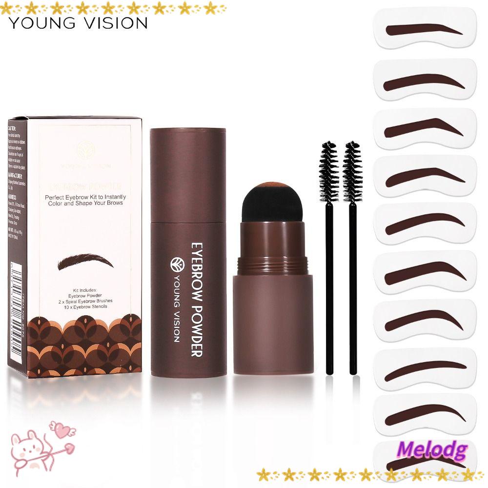 MELODG Khuôn In Tạo Hình Lông Mày Chống Thấm Nước Với 10 Kiểu Có Thể Tái Sử Dụng