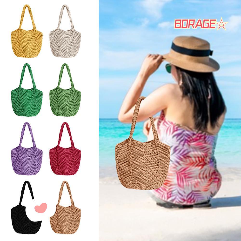 BORAG Túi Xách Đan Móc Y2K Thời Trang Dành Cho Nữ