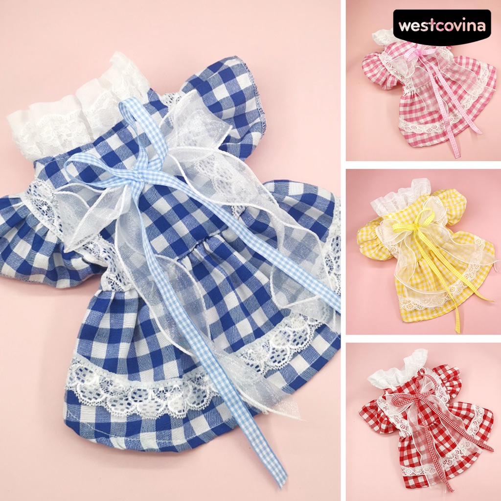 [COD]♞Đầm Lolita 2 Tầng Phối Ren Thoáng Khí Thấm Hút Mồ Hôi Dễ Giặt Cho Thú Cưng