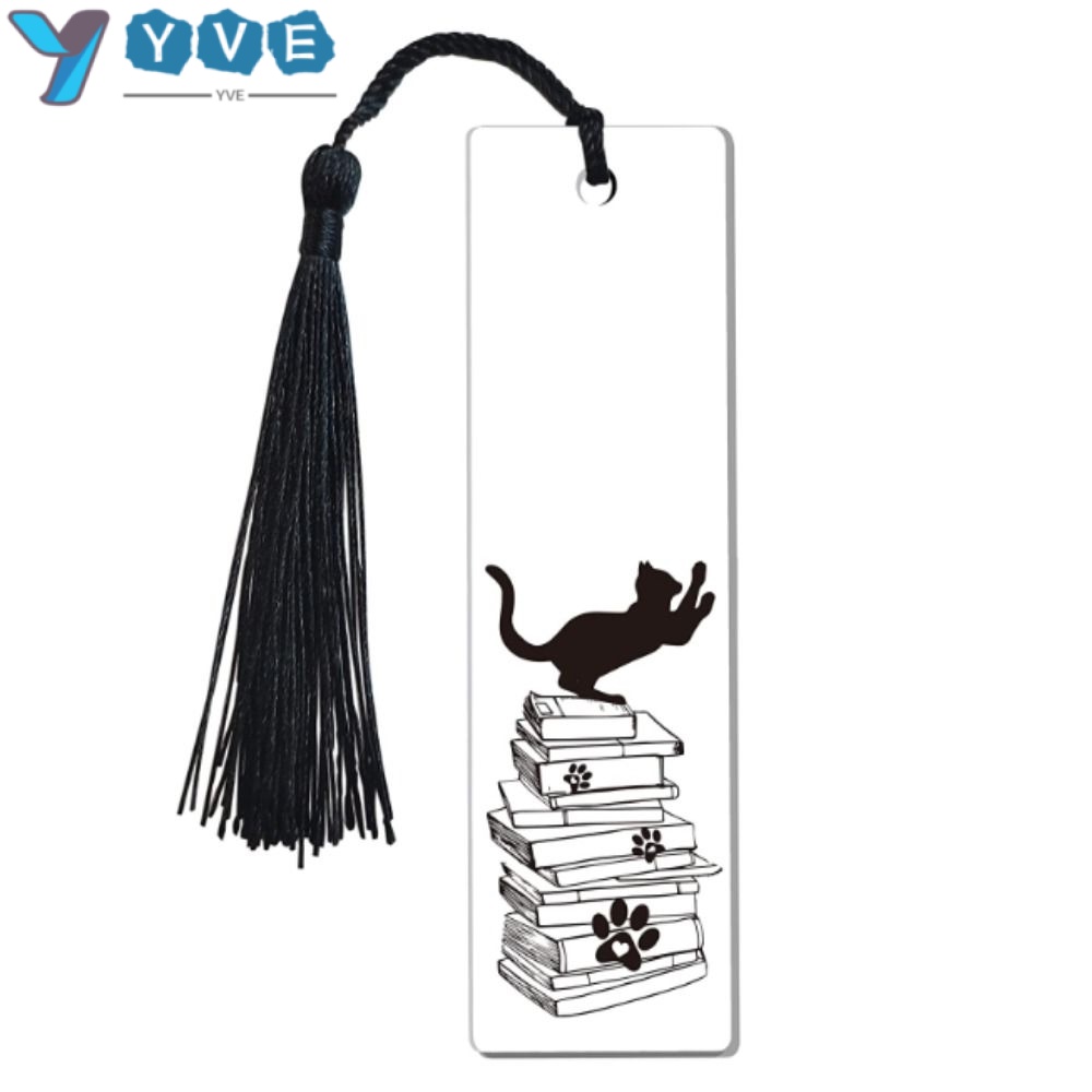 YVE Giá Đỡ Sách Bằng Acrylic In Hình Mèo Truyền Cảm Hứng