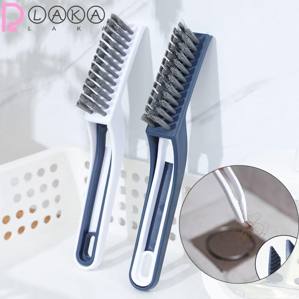 Set 2 Bàn Chải Vệ Sinh Khe Hở Cửa Sổ / Phòng Tắm Đa Năng Có Kẹp Tiện Lợi