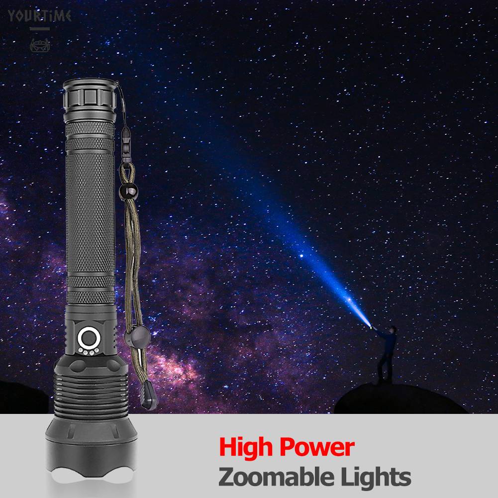 Đèn Pin XHP70 LED 3 Chế Độ 2000LM Chống Thấm Nước IPX4 Sạc USB Tiện Dụng