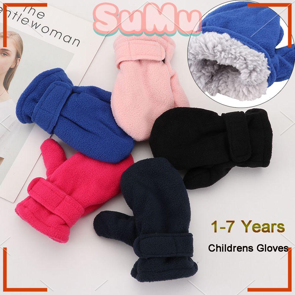 SUMU Găng Tay Giữ Ấm Màu Sắc Ngọt Ngào Cho Bé 1-7 Tuổi