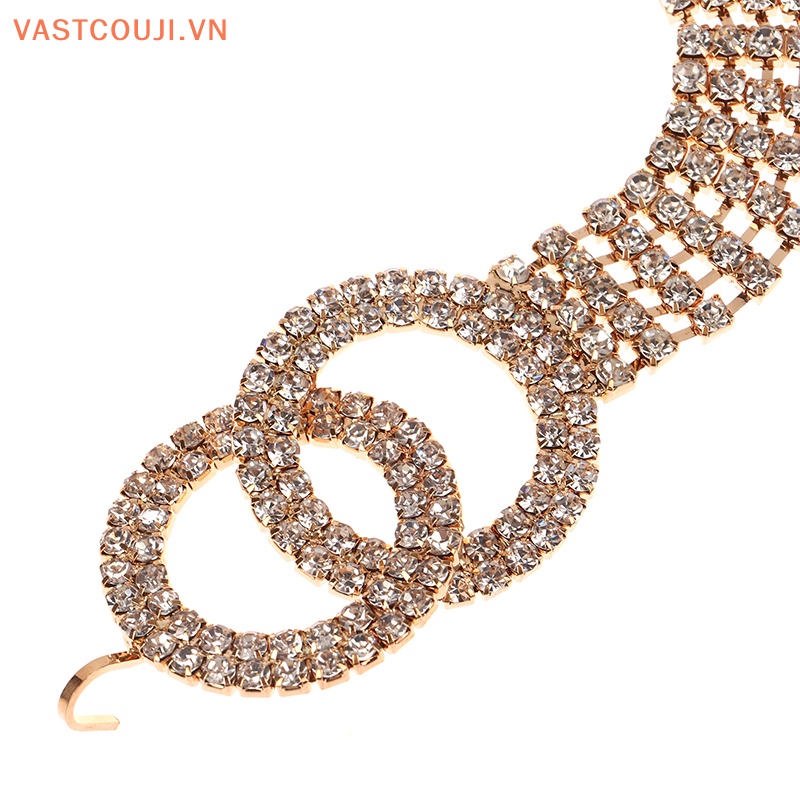 Thắt Lưng Đính Kim Cương Pha Lê Nước VASTJI Thời Trang Cho Nữ