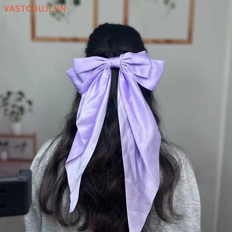 Kẹp Tóc Nơ Ruy Băng Lớn Thời Trang Hàn Quốc Cho Nữ