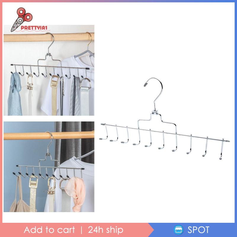 Giá Treo Cà Vạt / Khăn Choàng / Thắt Lưng 10 Móc Thiết Kế Xinh Xắn Tiện Dụng