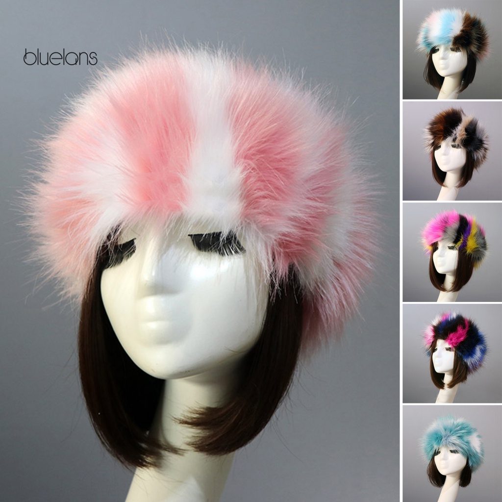 Mũ Lông Dày Không Vành Nhiều Màu Sắc Chống Gió Thời Trang Mùa Đông Cho Nữ