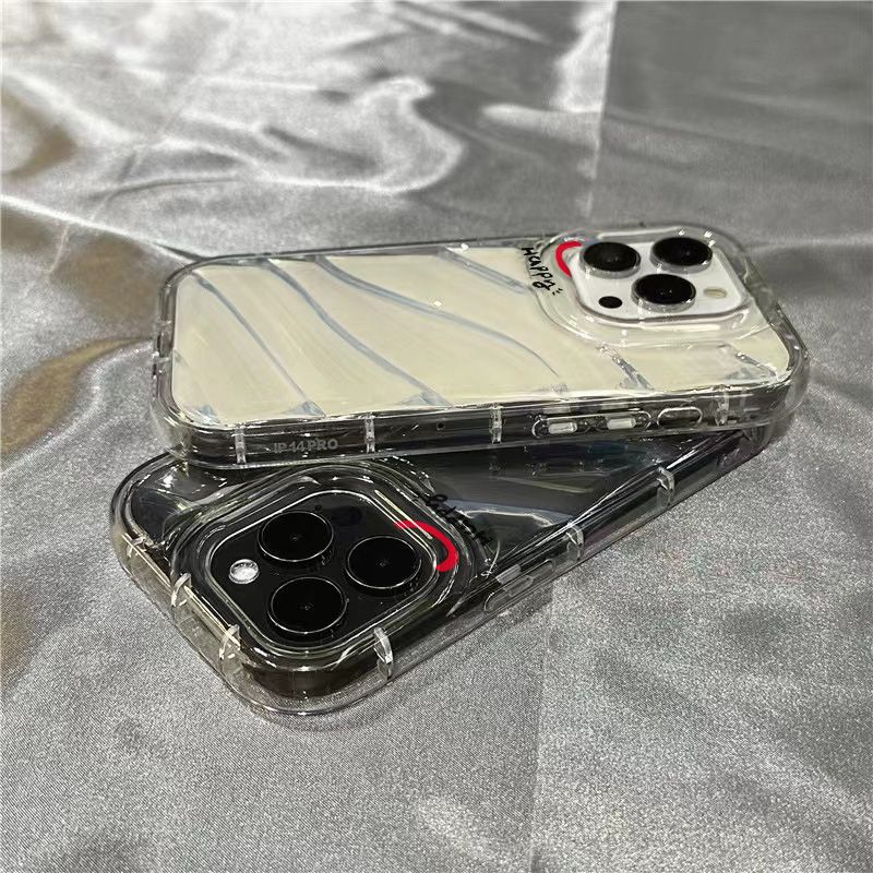 Ốp Điện Thoại Mềm Trong Suốt In Hình Mặt Cười Và Cầu Vồng Cho iPhone14promax 1312 / 11 7 / 8plus xr / sins HE5H