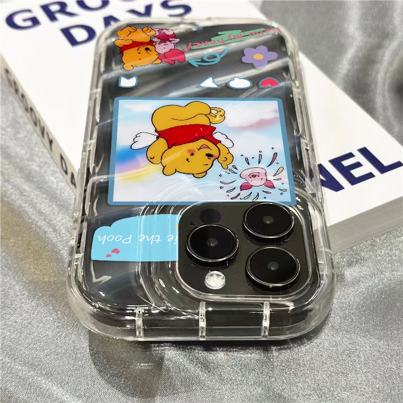 Ốp Điện Thoại Dẻo Trong Suốt Họa Tiết Hoạt Hình Gấu pooh Dễ Thương Cho Iphone 1312plus / 11 7iPhone14promax / xr / 8