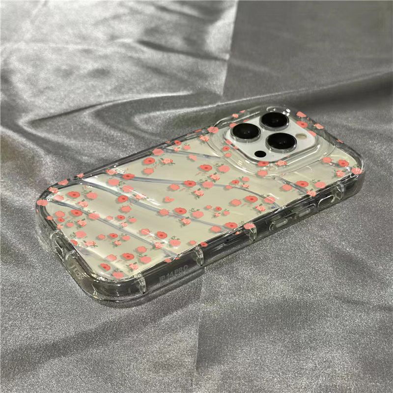 Ốp Điện Thoại Mềm Trong Suốt Họa Tiết Hoa Xinh Xắn Cho Iphone 1312 11 Xr 14Promax 8 / / 7Plus W9AN
