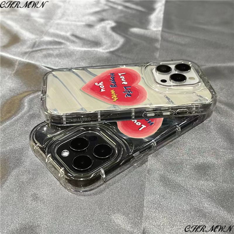 Ốp Điện Thoại Mềm Trong Suốt Họa Tiết Trái Tim / Chữ Tiếng Anh Dễ Thương Dành Cho Iphone 14 Pro Max 8111312Plussins7 / Gafhhhh