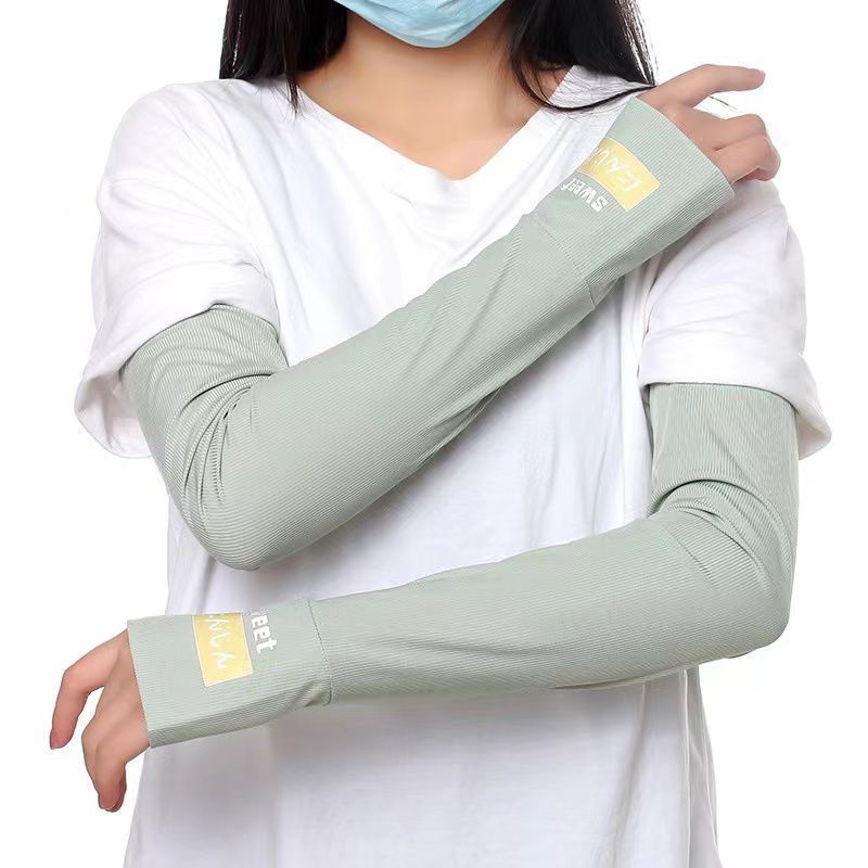 Kem chống nắng Ice Sleeves Ice Silk Sleeves Cool Sleeves  Bảo vệ Uv chống nắng lái xe lỏng lẻo  Tay áo bảo vệ cánh tay