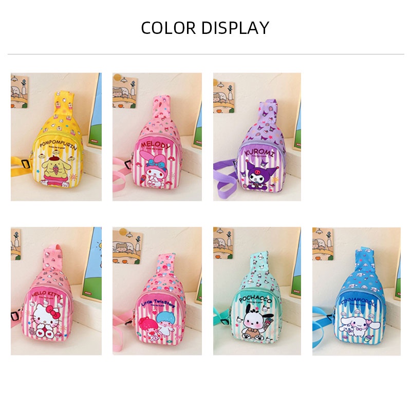 Planet Túi đeo ngực của hildren phiên bản đi chơi túi messenger thông thường túi đeo vai in hoạt hình túi đeo vai nữ all-match túi trẻ em