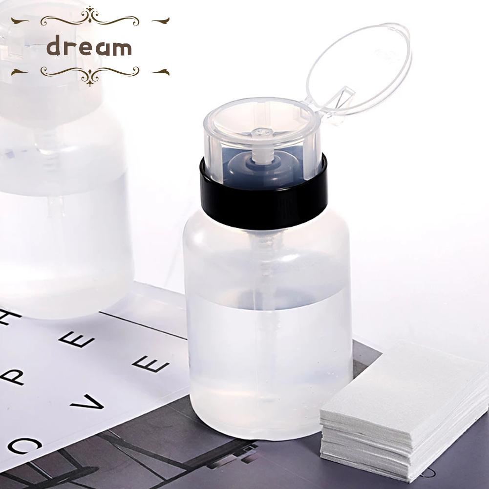 【DREAMLIFE】Empty Bottle Makeup Nail Liquid Press Bottle Reusable Crack Resistant Empty