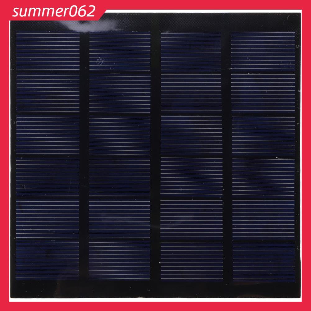 Summer062 Bảng Điều Khiển Năng Lượng Mặt Trời 1.5W 6V Tốc Độ Chuyển Đổi Cao Tiết Kiệm Ổn Định Sạc Cho Bộ Tự Làm