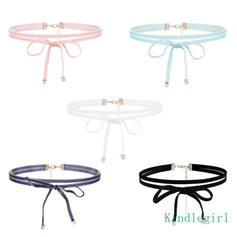 Vòng Cổ Choker Mặt Nơ Quyến Rũ Cho Nữ