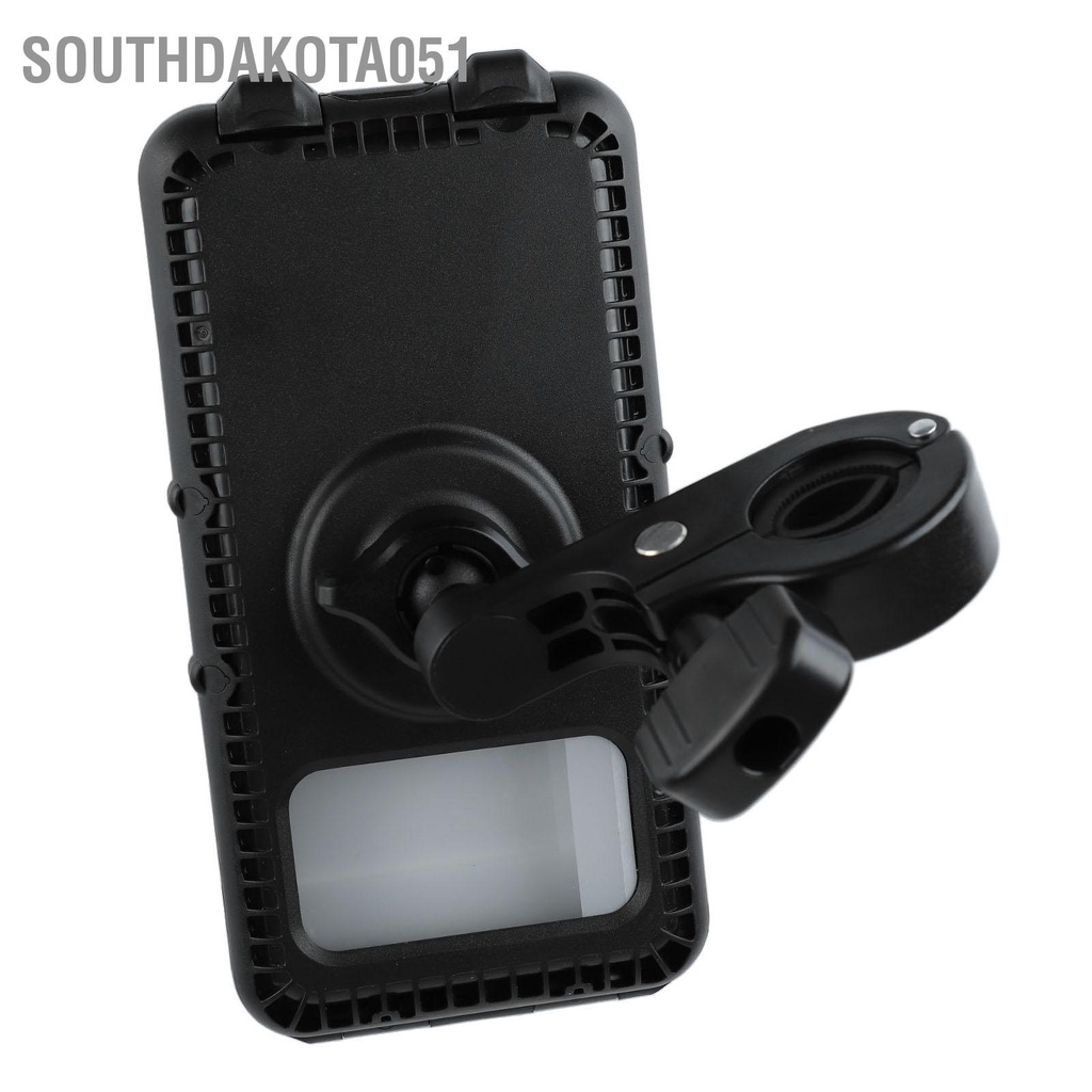 Southdakota051 Xe Đạp Chống Thấm Nước Giá Đỡ Điện Thoại Nhận Dạng Vân Tay Khuôn Mặt Điều Chỉnh 360 Độ Cho Dưới 7in