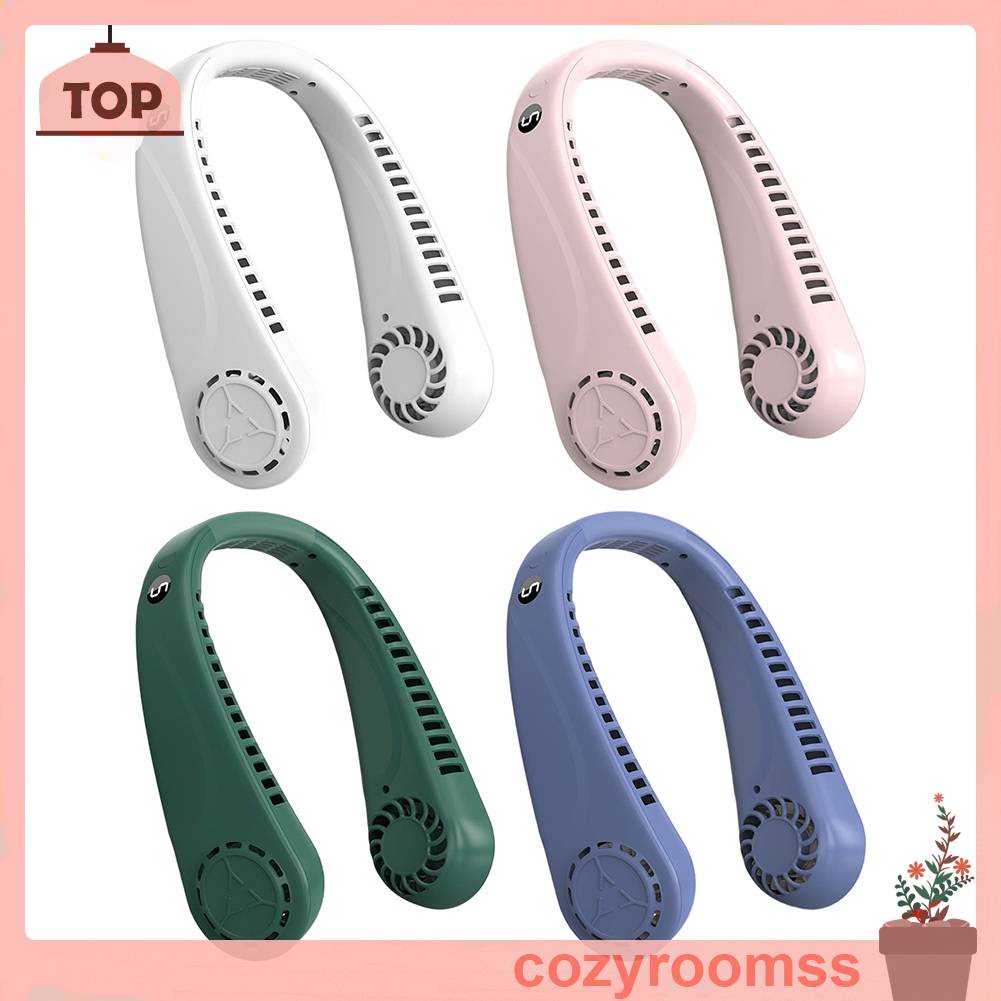 Quạt Đeo Cổ 1200mAh Bằng Silicone Tiện Dụng Khi Đi Cắm Trại