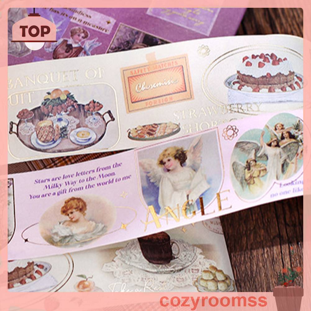 Cuộn Băng Keo Dán Trang Trí Sổ Tay Phong Cách Vintage Sáng Tạo