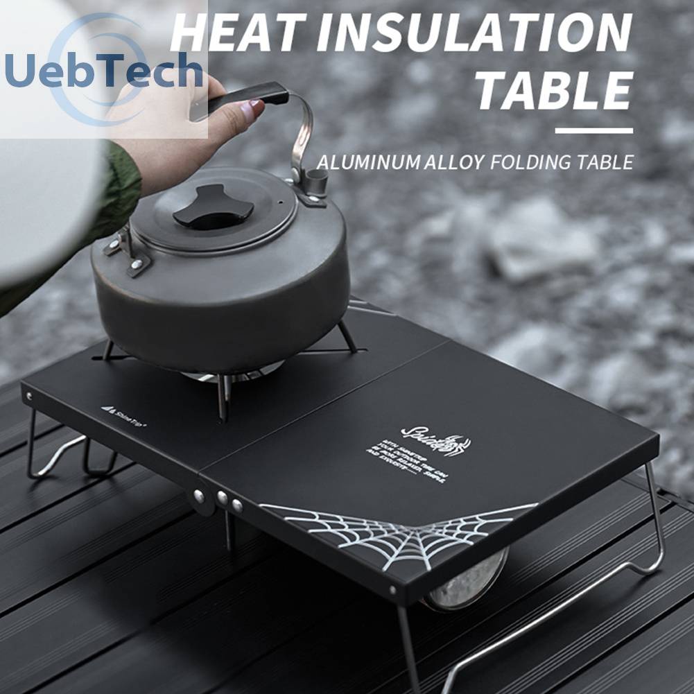 Bếp Ga Mini Bằng Nhôm Có Thể Gấp Gọn Tiện Dụng Mang Theo Du Lịch Cắm Trại