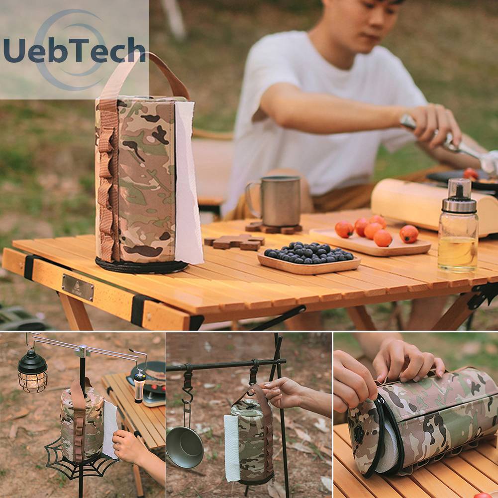 Hộp Đựng Giấy Cuộn Bằng Polyester Tiện Dụng Mang Theo Du Lịch Cắm Trại