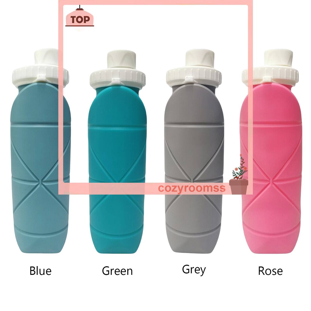 Bình Nước Thể Thao Bằng Silicone Có Thể Gấp Gọn Tiện Dụng