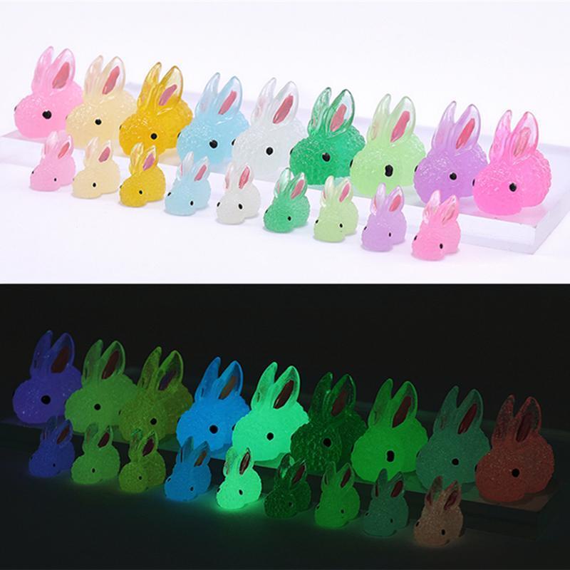 Set 10 Thỏ Dạ Quang Mini Trang Trí