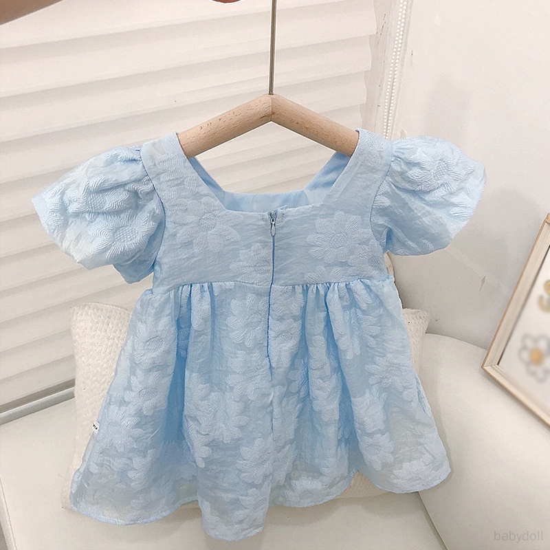 Đầm Công Chúa Jacquard Thoáng Khí Thời Trang Mùa Hè Dành Cho Bé Gái